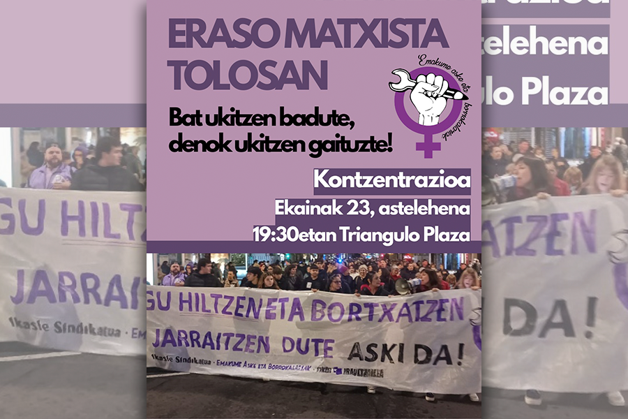 Kartela - eraso matxista Tolosan